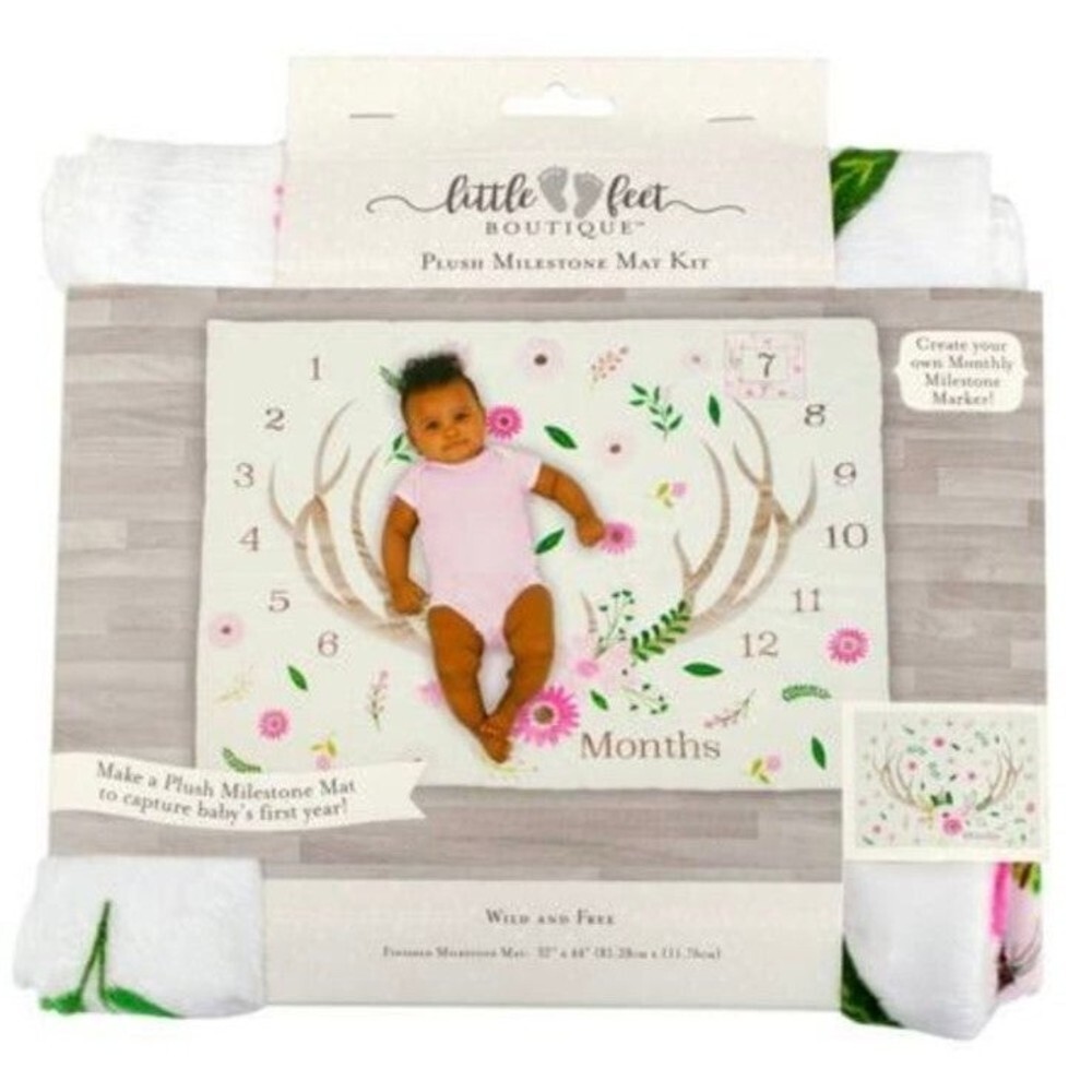 Little Feet Boutique Wild and Free Milestone Mat Sewing‎ Craft Kit
